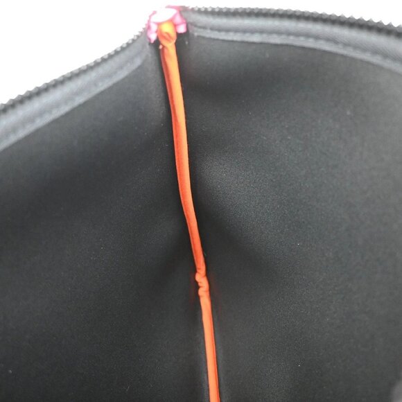 HERMES Logo Neobain GM Flat Pouch Polyamide Elastane Leather Pink 62KB569 - Picture 10 of 13